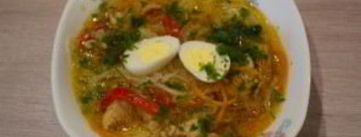 азиатский куриный суп. Шаг 12