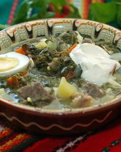 Белый борщ самарский