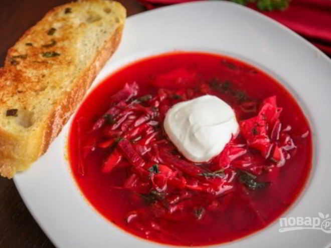 Рецепт борща из курицы