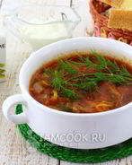 Борщ из свежей капусты