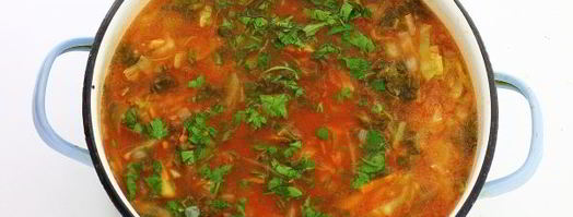 борщ из свежей капусты. Шаг 12