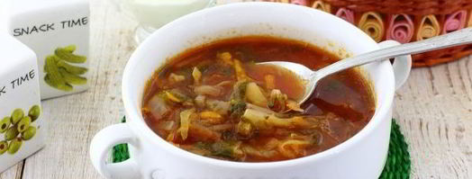 борщ из свежей капусты. Шаг 13