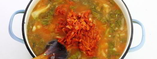 борщ из свежей капусты. Шаг 11