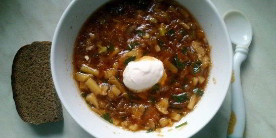 Борщ из цветной капусты