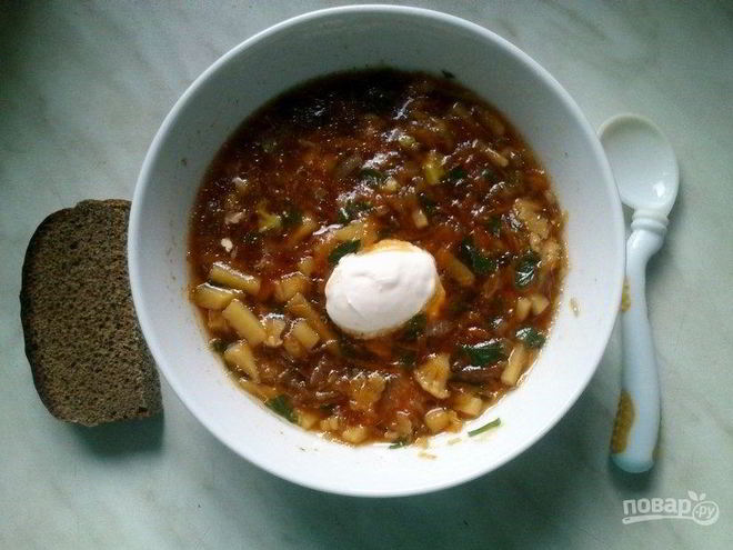 Рецепт борща из цветной капусты