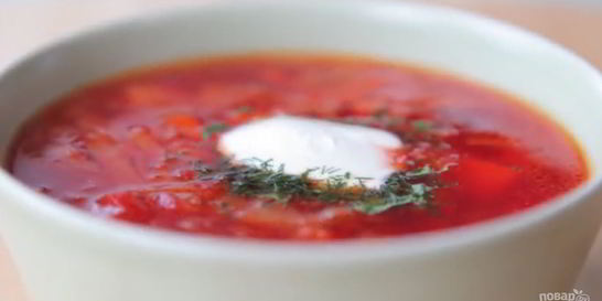 Борщ классический домашний