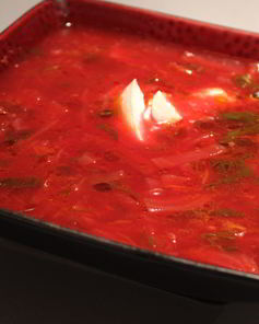 Борщ классический с укропом