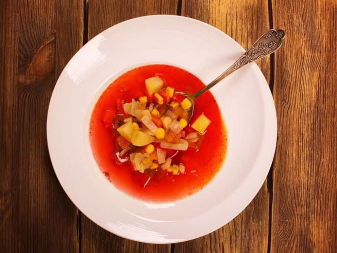 Рецепт борща кукурузка