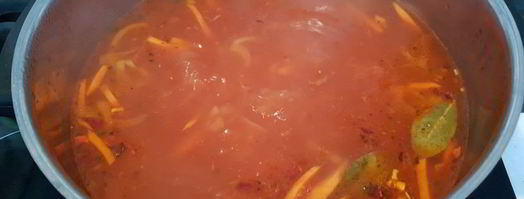 борщ на курином бульоне. Шаг 5