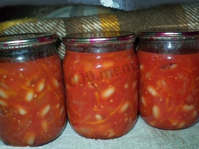 Рецепт борща на зиму с фасолью