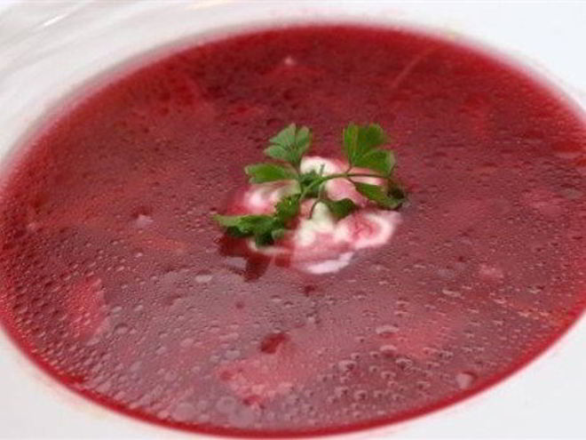 Рецепт борща нежирного на курином бульоне