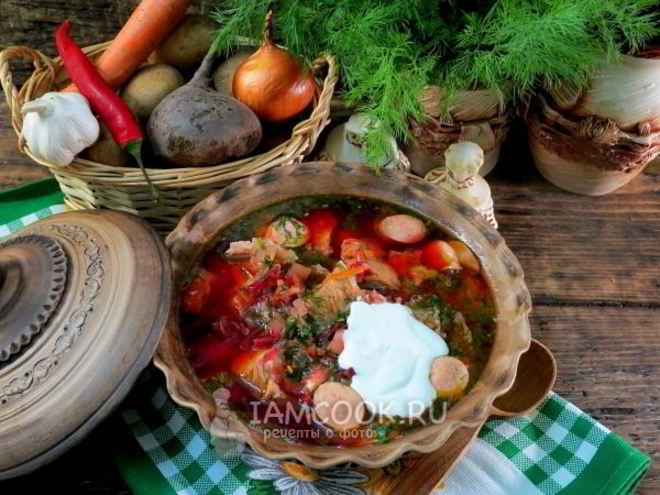 Рецепт борща по-белорусски