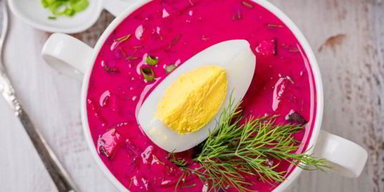 Борщ по-литовски на кефире