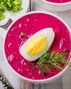 Борщ по-литовски на кефире