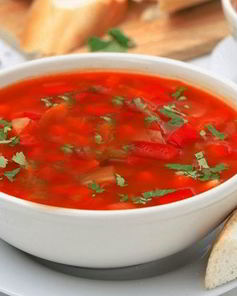 Борщ постный вкусный