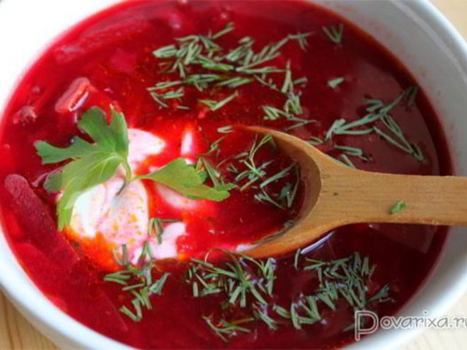 Рецепт борща простого