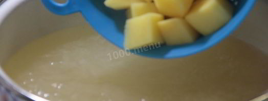 борщ с фасолью и курицей. Шаг 13