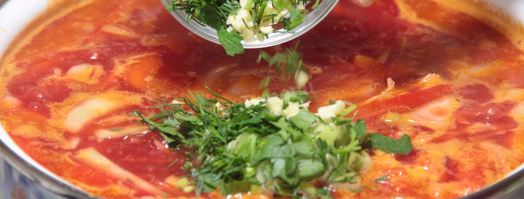 борщ с фасолью и курицей. Шаг 18