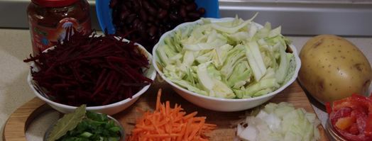 борщ с фасолью и курицей. Шаг 4