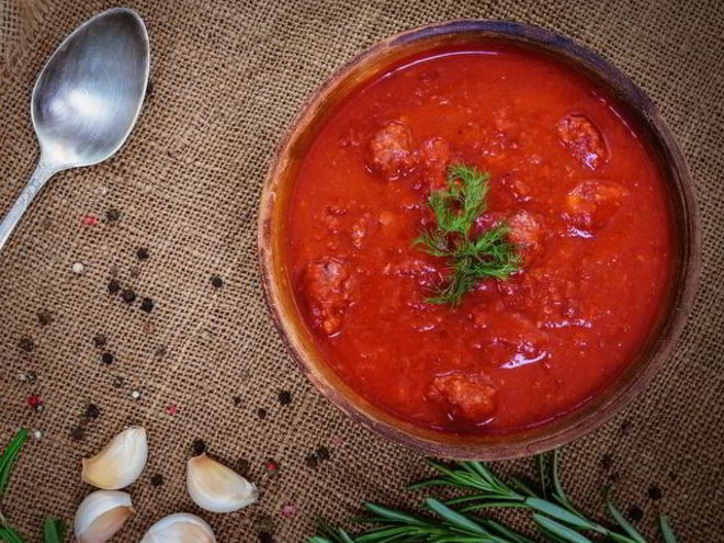 Рецепт борща с фрикадельками