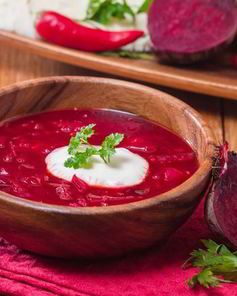 Борщ с хреном