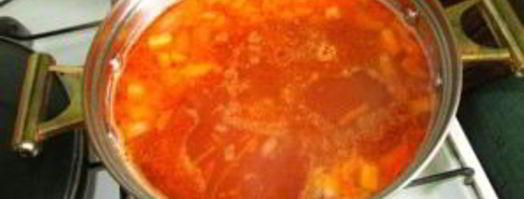 борщ с консервированной фасолью. Шаг 7