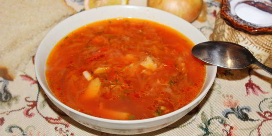 Борщ с квашеной капустой