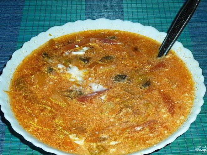 Рецепт борща с мясом