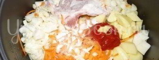 борщ с паровой свеклой и яйцом из мультиварки. Шаг 2