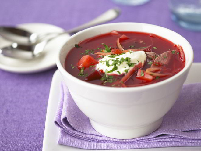 Рецепт борща с перцем