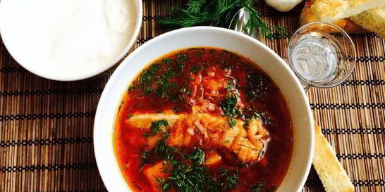 Борщ с ребрышками