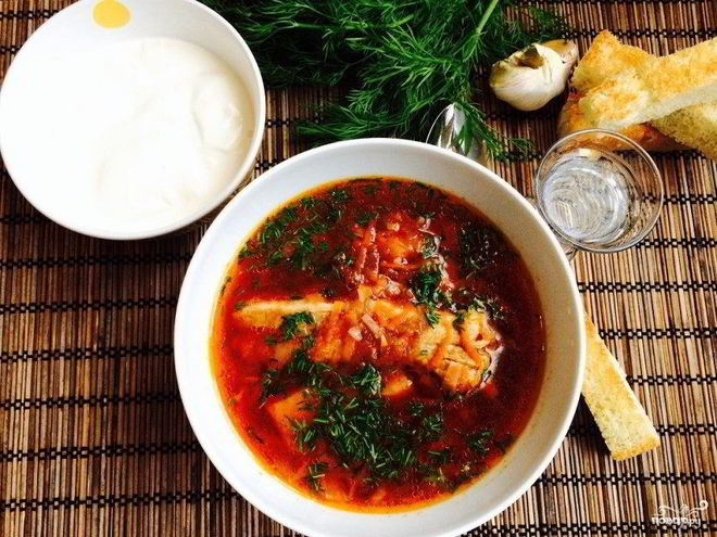 Рецепт борща с ребрышками