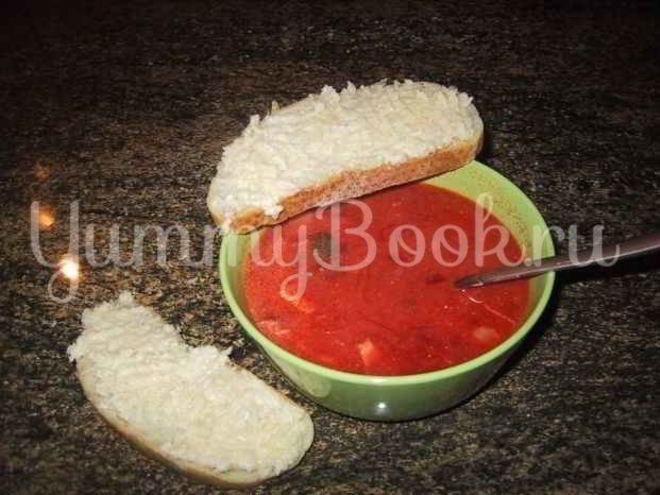 Рецепт борща с сыром