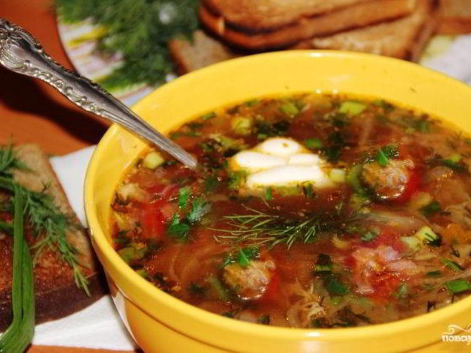 Рецепт борща с тушенкой в мультиварке