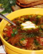 Борщ с тушенкой в мультиварке