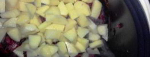 борщ с тушенкой в мультиварке. Шаг 8