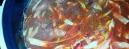 борщ с тушенкой в мультиварке. Шаг 9