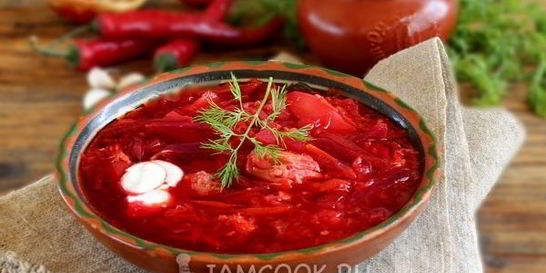 Борщ с тушенкой