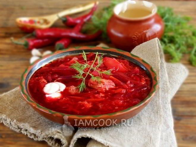 Рецепт борща с тушенкой