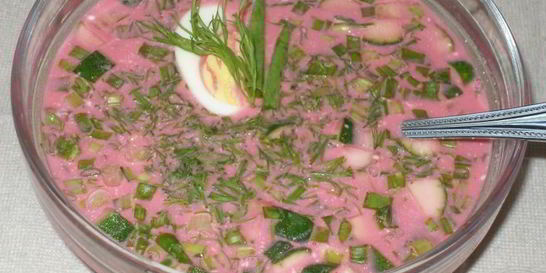 Борщ селянский холодный