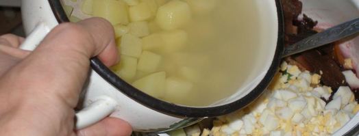 борщ селянский холодный. Шаг 7