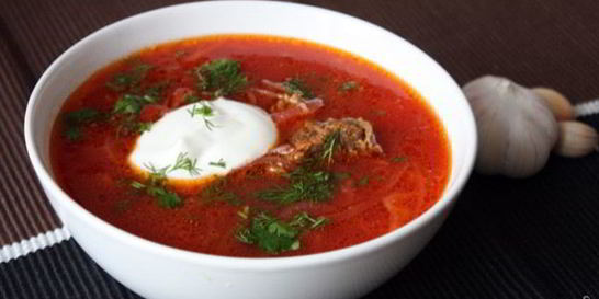 Борщ со свининой