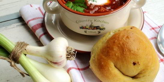 Борщ, томленный в духовке