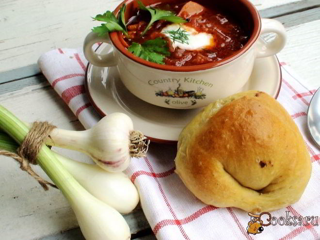 Рецепт борща, томленного в духовке