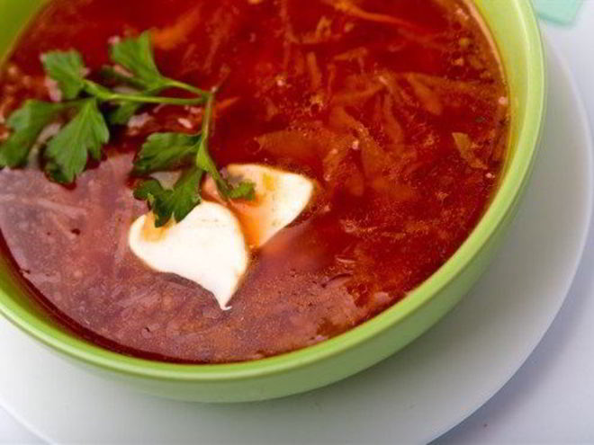 Рецепт борща украинского на свиных ребрах