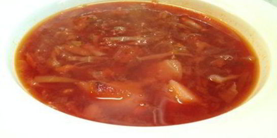 Борщ украинский постный