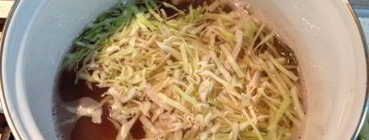 борщ украинский постный. Шаг 9