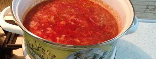 борщ украинский постный. Шаг 10