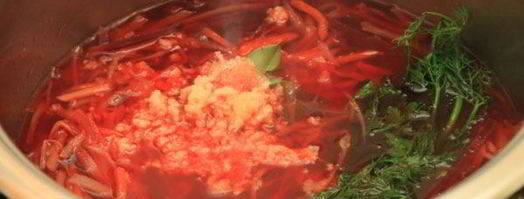 борщ в кастрюле zepter. Шаг 9