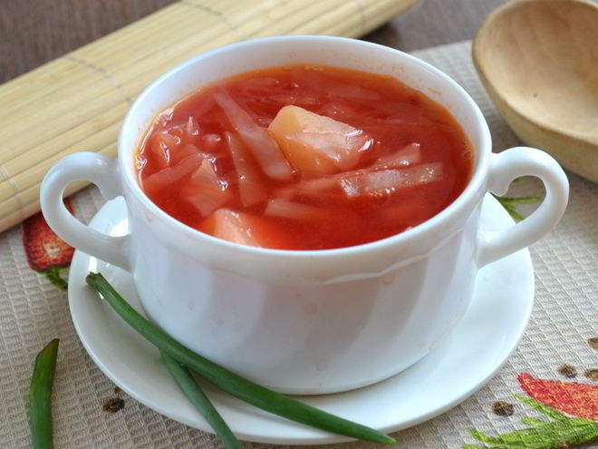 Рецепт борща вегетарианского диетического